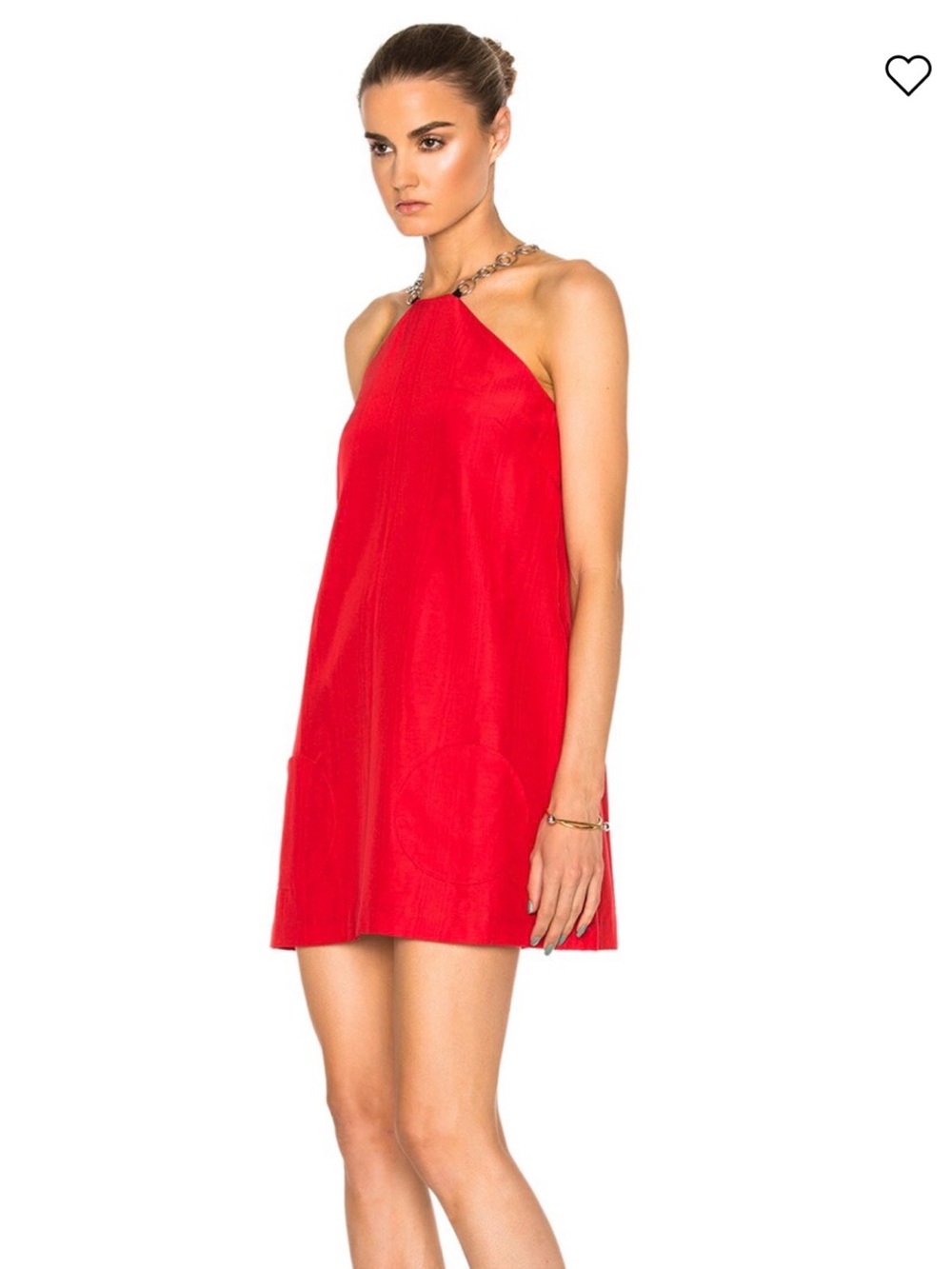 Isa Arfen Red Halter Mini Dress